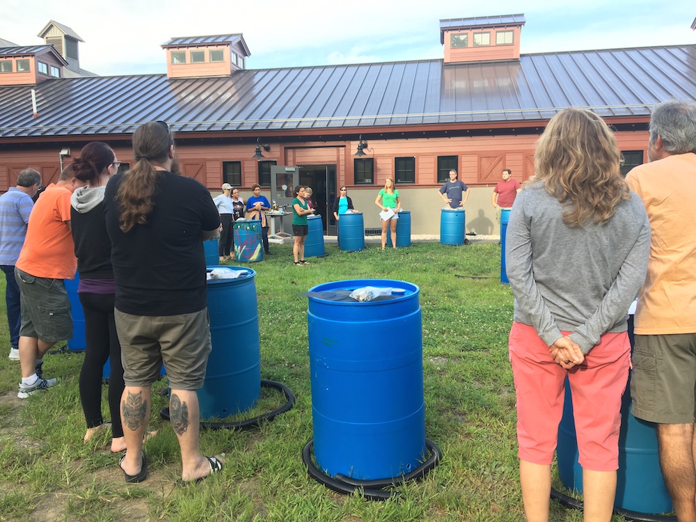 Rain Barrel Building Workshop - July 2017. Photo: Camille Marcotte