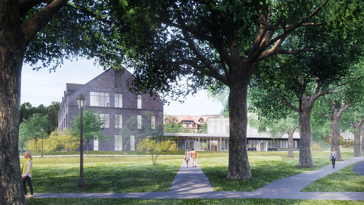 Rendering of the building approach